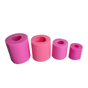 قالب شمع میتنگون مدل گل های لاله ایستاده مجموعه چهار عددی