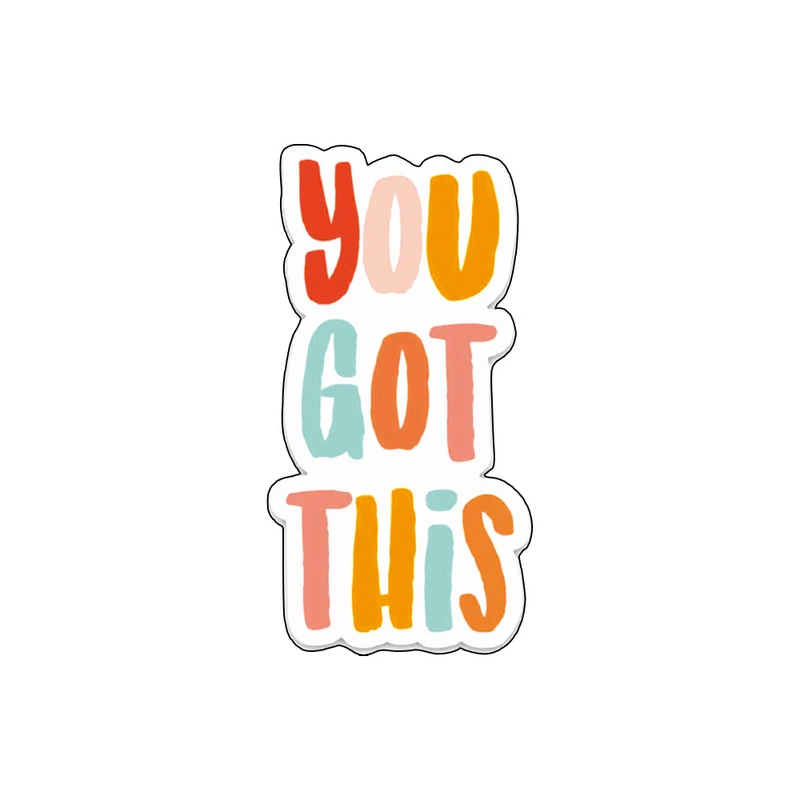 استیکر لپ تاپ گراسیپا طرح you got this کد 01