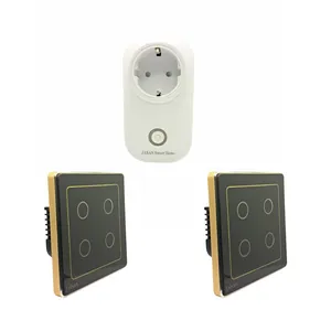 کلید لمسی هوشمند جابان کد 34 مجموعه 2 عددی به همراه پریز هوشمند