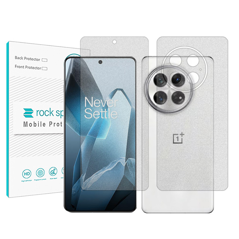 محافظ صفحه نمایش مات راک اسپیس مدل Resistant‌ مناسب برای گوشی موبایل وان پلاس  13 به همراه محافظ پشت گوشی