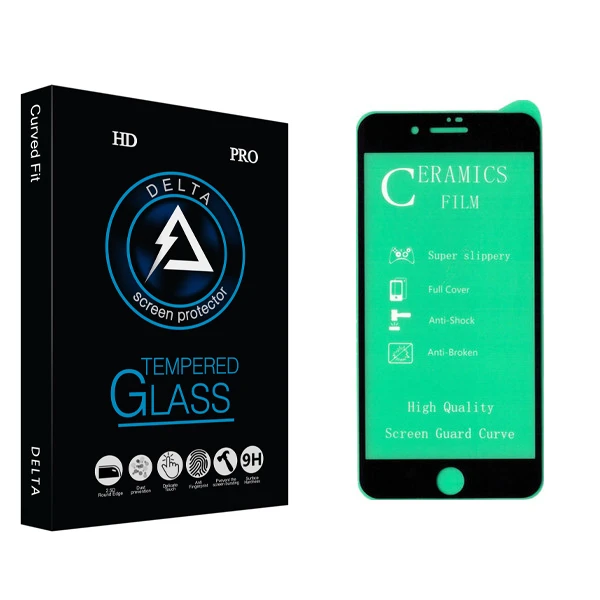 محافظ صفحه نمایش سرامیکی دلتا مدل Fit مناسب برای گوشی موبایل اپل Iphone 7 / 8 plus