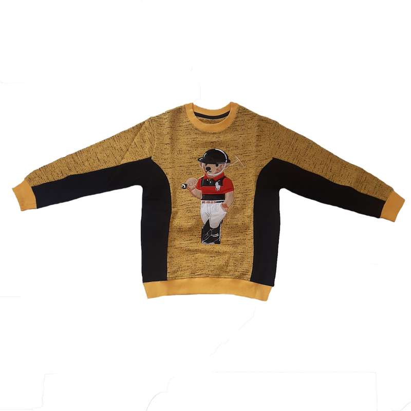 سویشرت پسرانه مدل خرس کلاه دار کد 636