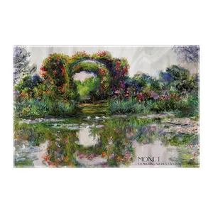 کاغذ کادو ترمه طراحان ایده مدل قوس های گلدار از مونه کد art0178 سایز 57x37 سانتی متر