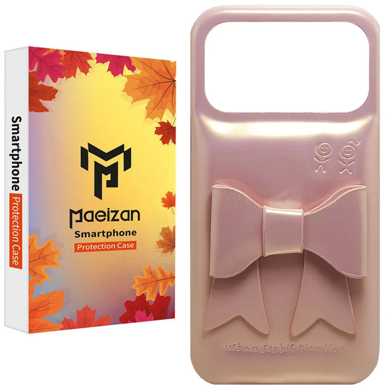 کاور پاییزان مدل پینکی پاپیون طرح لاکجری مناسب برای گوشی موبایل اپل IPhone 17 Pro Max