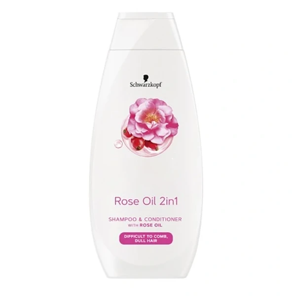 شامپو و نرم کننده مو شوآرزکوف مدل Rose Oil حجم 400 میلی لیتر