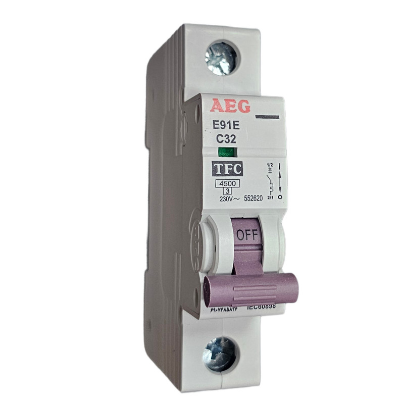 فیوز مینیاتوری تک فاز 32 آمپر آ ا گ مدل C32-4500