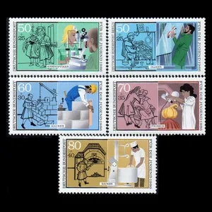 تمبر یادگاری مدل خارجی مجموعه 5 عددی