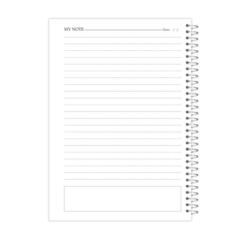 دفتر برنامه ریزی100 برگ آی چاپ طرح مینیمال مدل روزانه کد 854