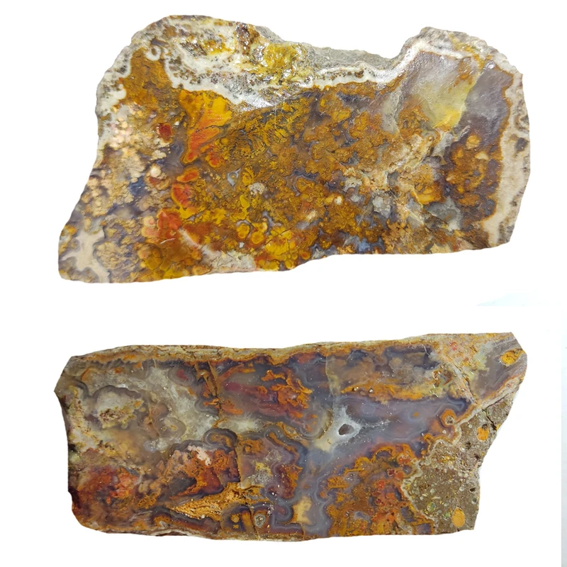 سنگ عقیق شجر مدل پاییزی کد M 1 مجموعه 2 عددی