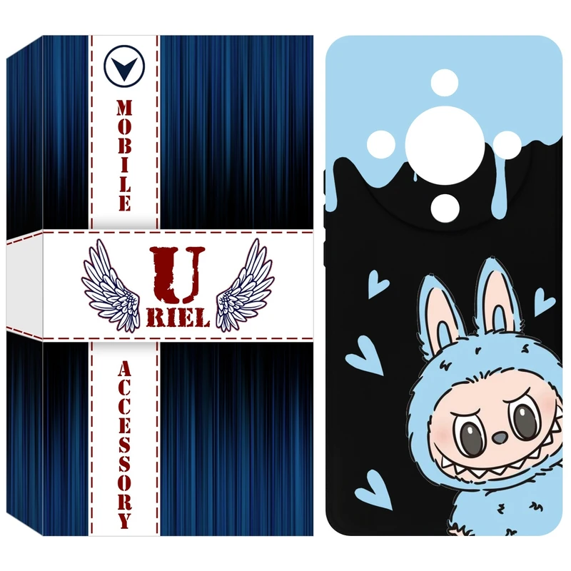 کاور یوریل قاب مدل KSH کد 131 طرح عروسک لبوبو مناسب برای گوشی موبایل آنر X9b / X50 / Magic6 Lite