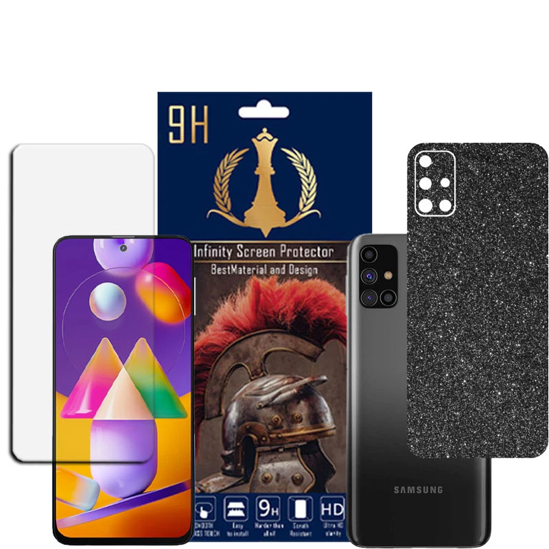 برچسب پوششی اینفینیتی مدل PRO MAX مناسب برای گوشی موبایل سامسونگ GALAXY M31S به همراه محافظ صفحه نمایش