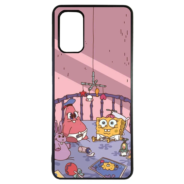 کاور طرح باب اسفنجی و پاتریک کد 1146 مناسب برای گوشی موبایل شیائومی poco m3