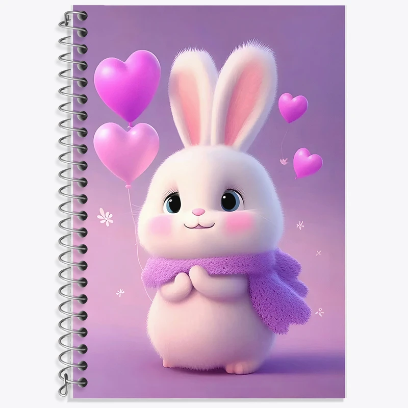 دفتر نت موسیقی 50 برگ خندالو طرح خرگوش بامزه کد F5757