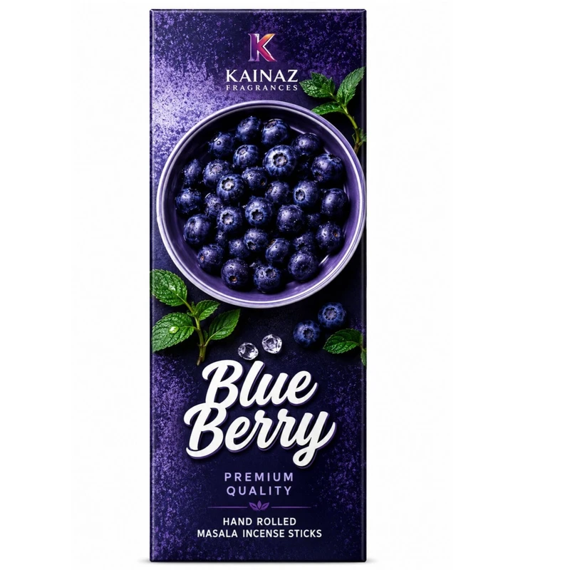 عود دست‌ساز مدل کایناز مدل بلوبری Blueberry  رایحه بلوبری بسته 30 عددی