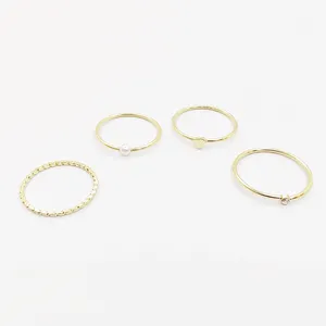 انگشتر زنانه آی ام مدل مینیمال 257 مجموعه 4 عددی