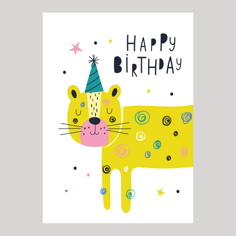 کارت پستال مدل happy birthday کد 46