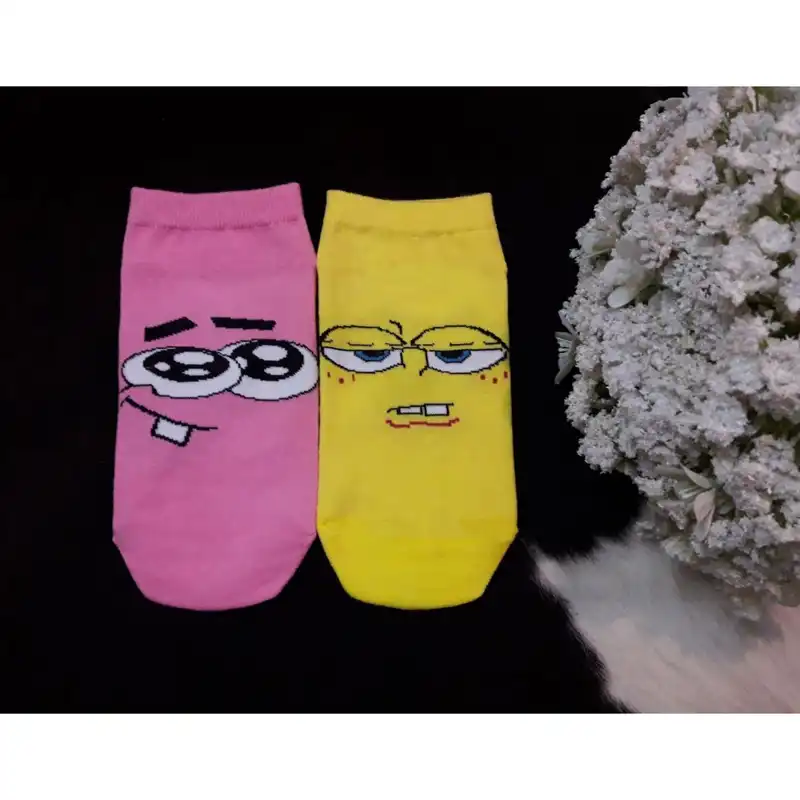 جوراب بچگانه مدل باب اسفنجی