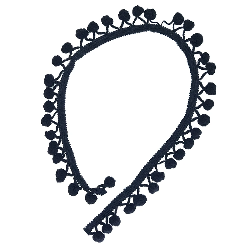 نوار یراق مدل پوم پوم mesh کد 03 طول 3 متر
