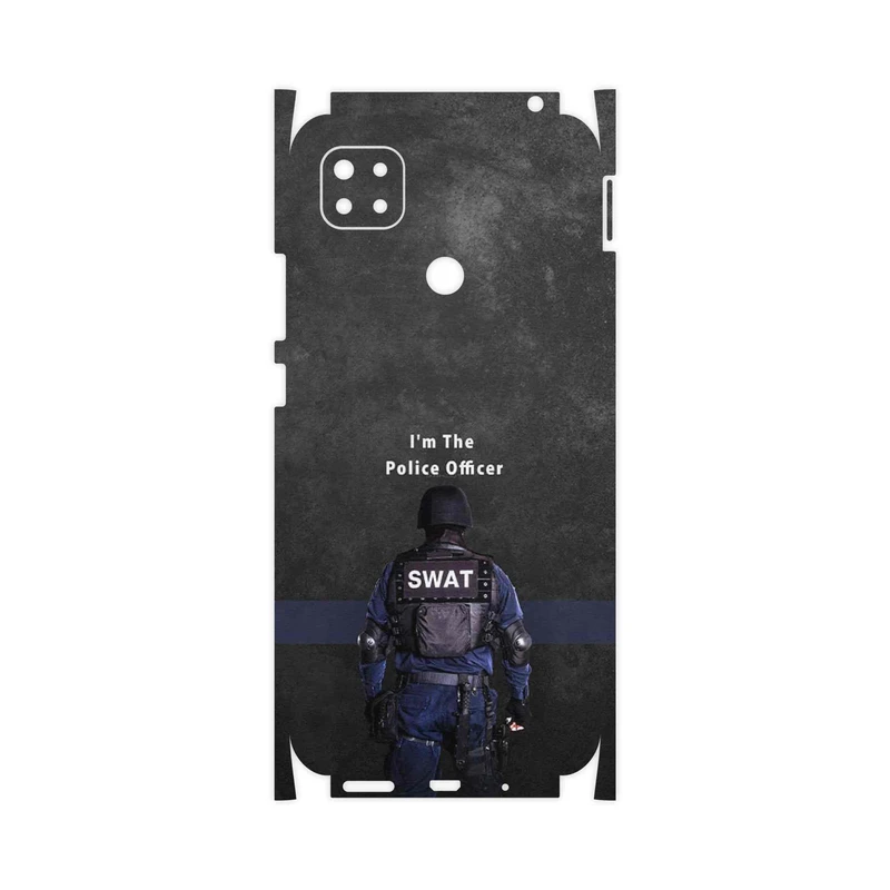 برچسب پوششی ماهوت مدل Police Officer-FullSkin مناسب برای گوشی موبایل شیائومی Redmi 9 Activ