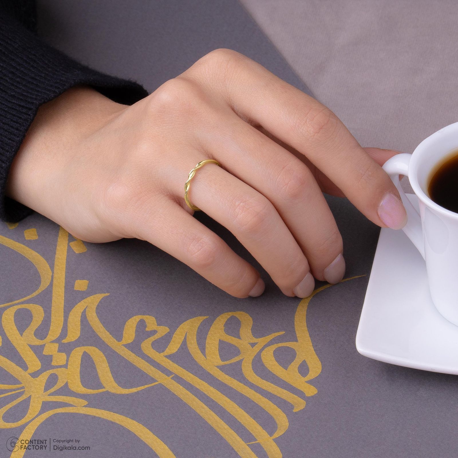 انگشتر طلا 18 عیار زنانه روبی آرت گالری مدل 329549 سایز 53 -  - 2