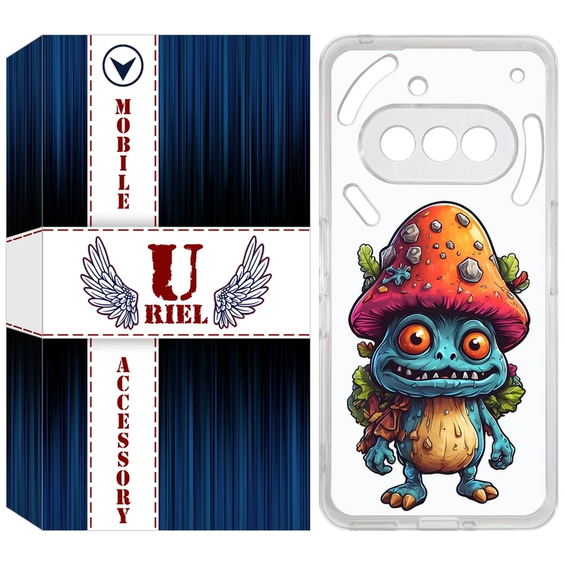 کاور یوریل مدل Clear کد 47 طرح قارچ مناسب برای گوشی موبایل ناتینگ فون Nothing Phone 3a