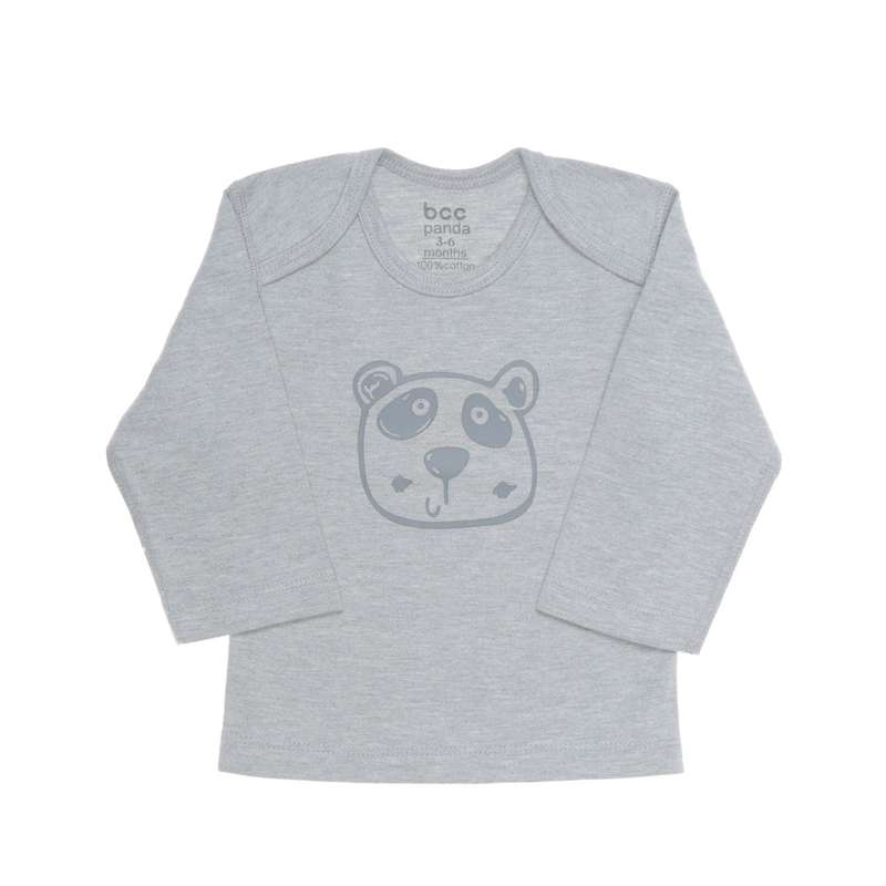 تی شرت آستین بلند نوزادی بی سی سی مدل Panda