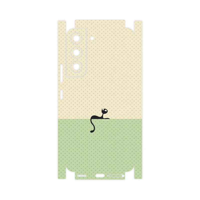 برچسب پوششی ماهوت مدل Minimal Internet Cat Icon-FullSkin مناسب برای گوشی موبایل سامسونگ Galaxy S22 5G