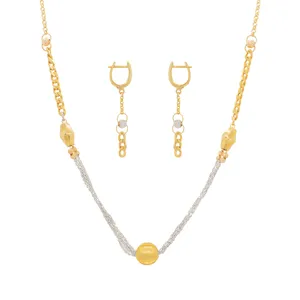 نیم ست طلا 18 عیار زنانه مدل AC001