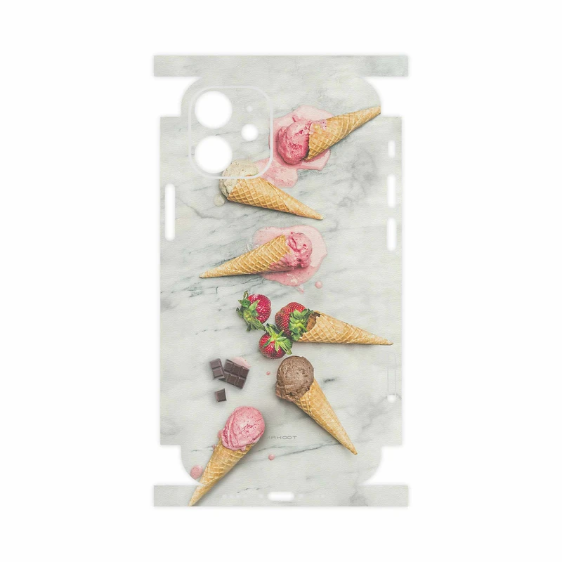 برچسب پوششی ماهوت مدل Funnel ice cream-FullSkin مناسب برای گوشی موبایل اپل iPhone 12 mini