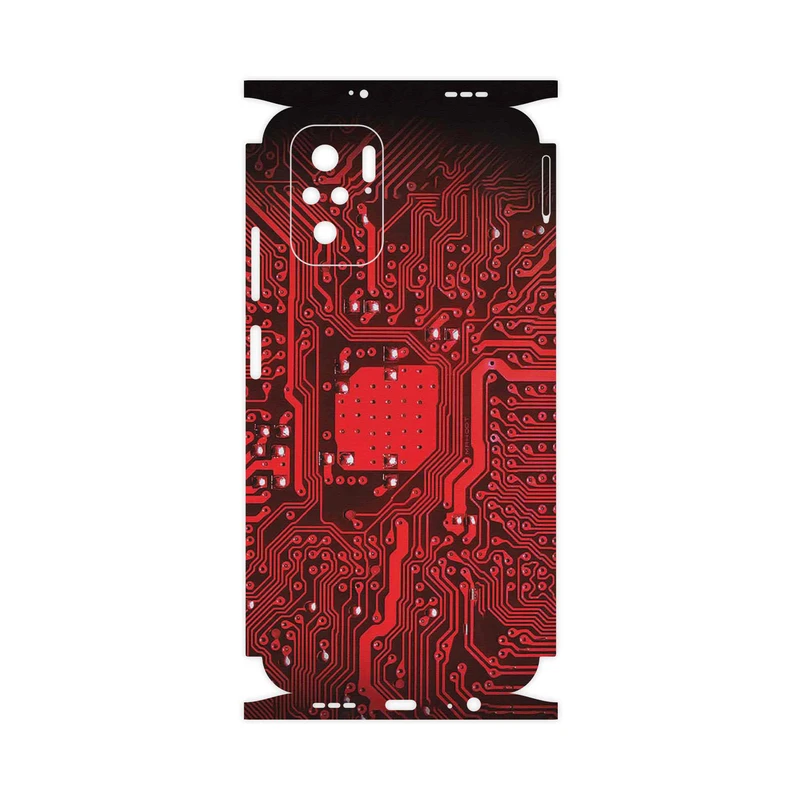 برچسب پوششی ماهوت مدل Red_Printed_Circuit_Board-FullSkin مناسب برای گوشی موبایل شیائومی Poco M5s