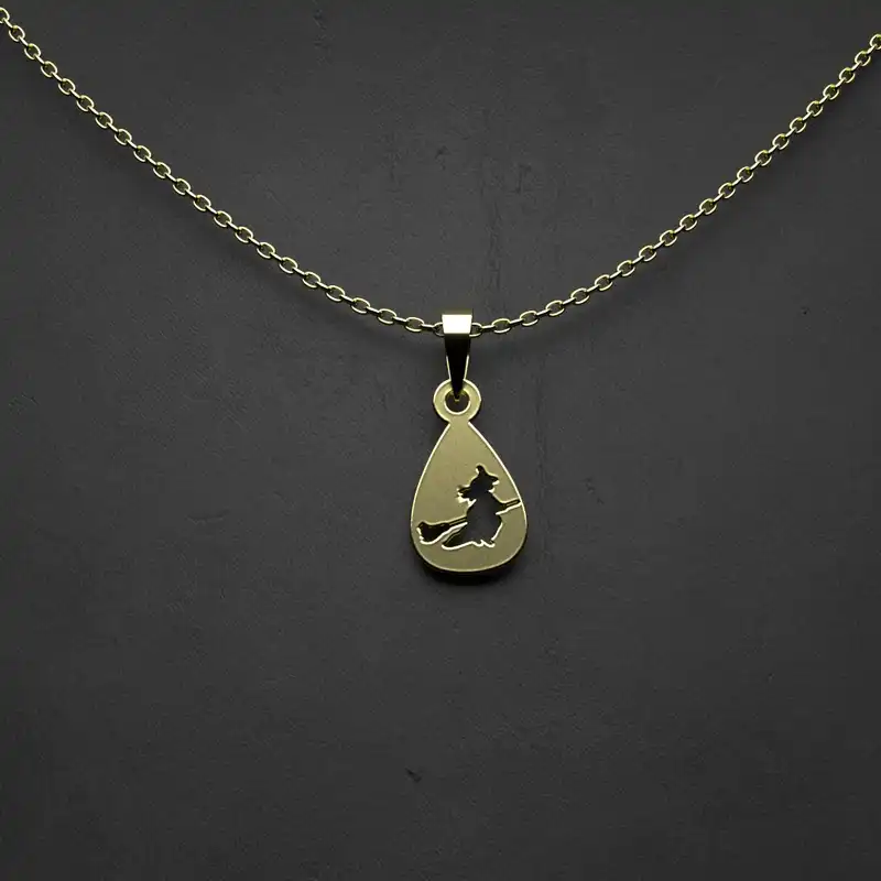 گردنبند طلا 18 عیار زنانه مدوپد مدل جادوگر کد Z2-1-1063