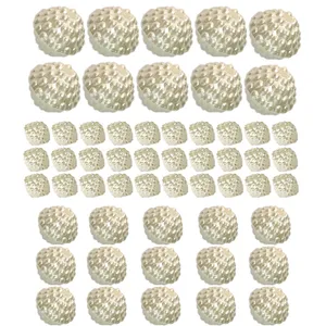 مهره دستبند مدل تمشک مجموعه 55 عددی