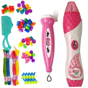 ست اسباب بازی لوازم آرایشی مدل دستگاه بافت مو طرح چندکاره کد MBK-505