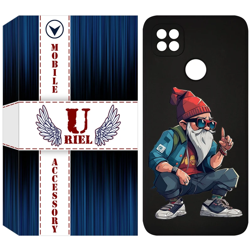 کاور یوریل قاب مدل KSH کد 48 طرح پیرمرد مناسب برای گوشی موبایل شیائومی Redmi 9C / Redmi 10A