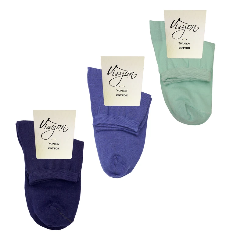 جوراب زنانه مدل ترک ویزیون کد VFS202.3Z12 بسته 3 عددی