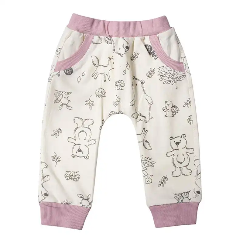 ست 3 تکه لباس نوزادی آدمک مدل روباه و خرگوش رنگ صورتی