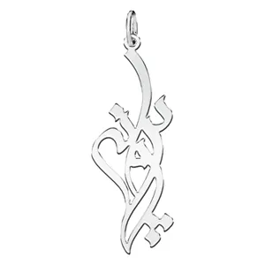 آویز گردنبند نقره زنانه ترمه ۱ طرح پروانه کد mas 00550