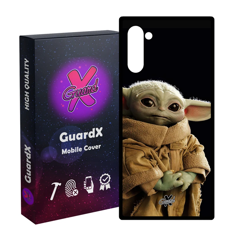کاور گارد ایکس طرح بیبی یودا مدل Glass10469 مناسب برای گوشی موبایل سامسونگ Galaxy Note 10