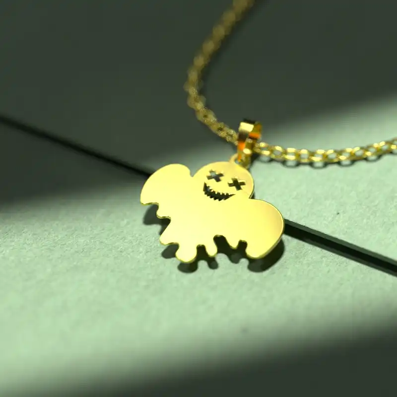 گردنبند طلا 18 عیار زنانه مدوپد مدل هالووین کد G3-1-1242