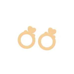 گوشواره طلا 18 عیار زنانه باراد زر مدل حلقه BZ31