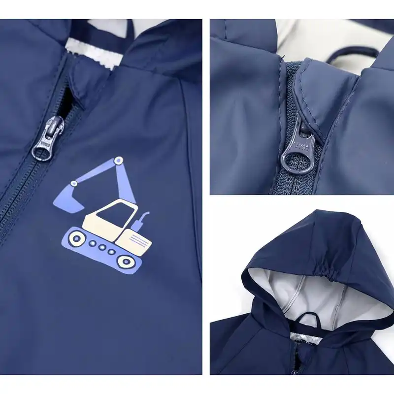 ست بارانی و سرهمی پسرانه لوپیلو مدل بیلر مجموعه دو عددی