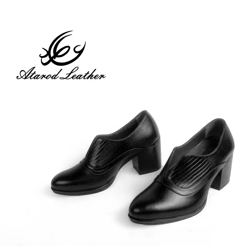 کفش زنانه چرم عطارد مدل چرم طبیعی کد SH178