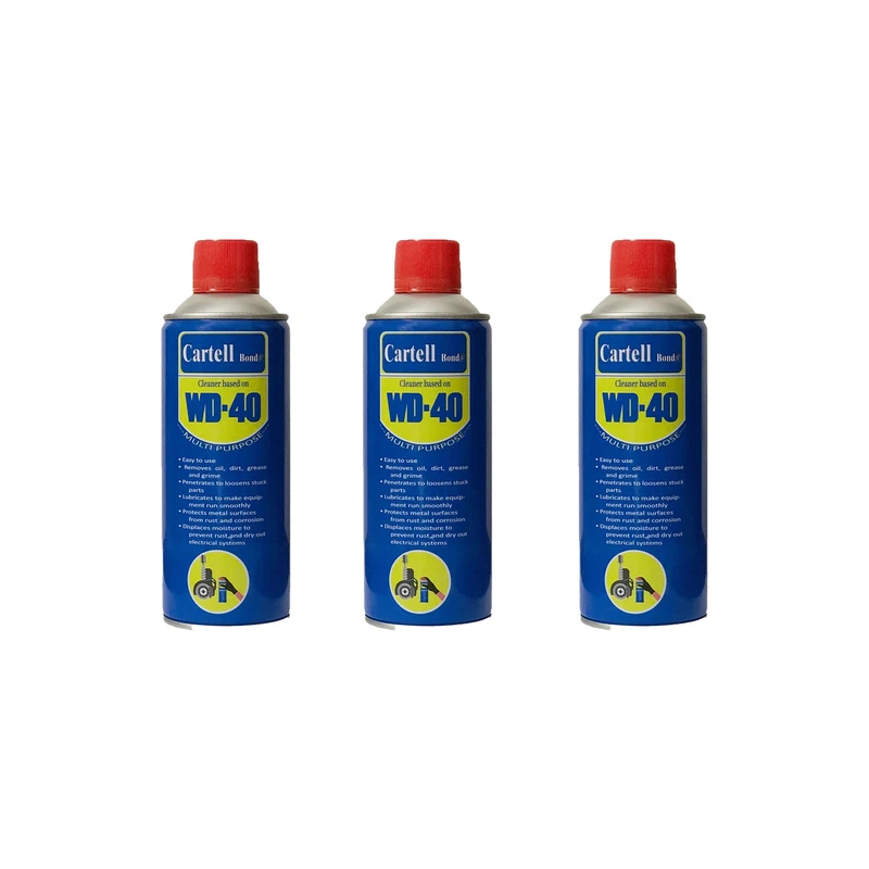 اسپری روان کننده کارتل باند مدل CW-02 حجم 400 میلی لیتر بسته 3 عددی