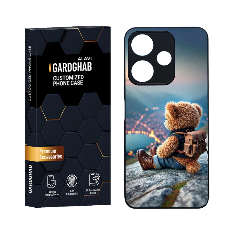 کاور گارد قاب علوی مدل دورژله ای کارتنی و انیمه مناسب برای گوشی موبایل شیائومی Redmi 13 4G / 5G