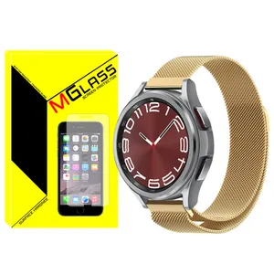 بند ام‌گلس مدل Milanese مناسب برای ساعت هوشمند سامسونگ Galaxy Watch 6 Classic 47mm