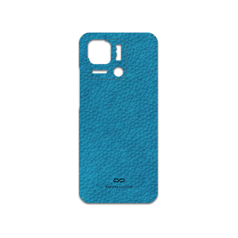 برچسب پوششی ماهوت مدل Blue-Leather مناسب برای گوشی موبایل شیائومی Redmi 10 Power