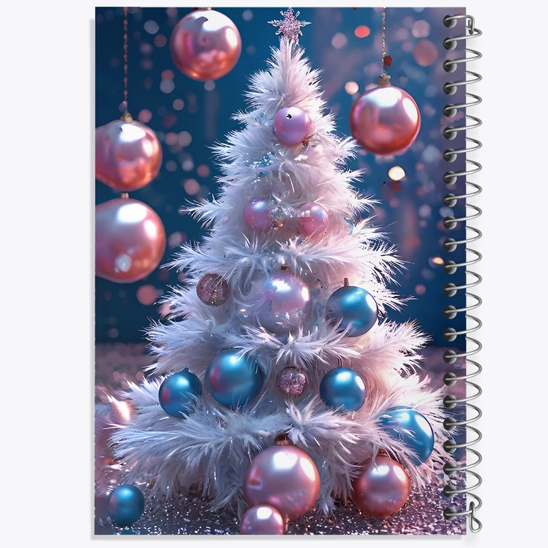 دفتر شطرنجی 50 برگ خندالو طرح درخت کریسمس کد F8141