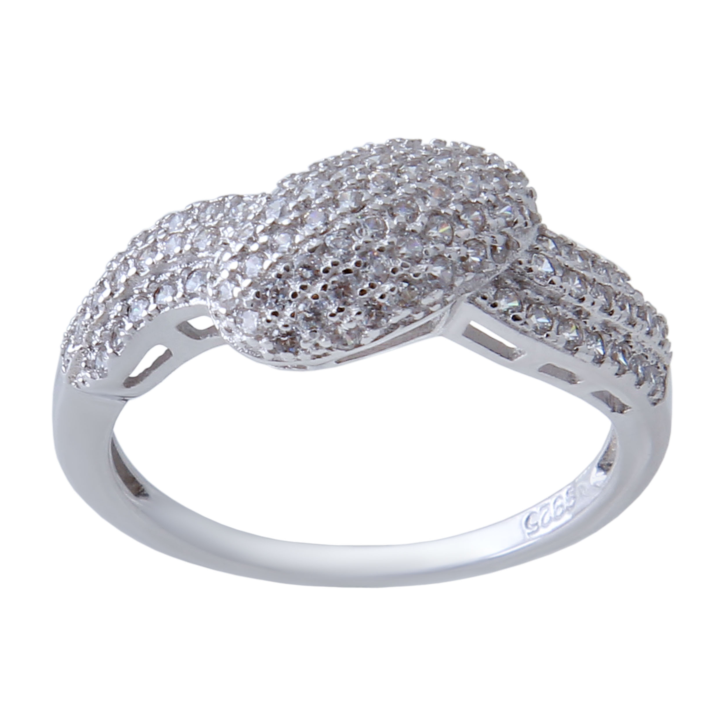      انگشتر نقره زنانه بازرگانی میلادی کد AWR-407