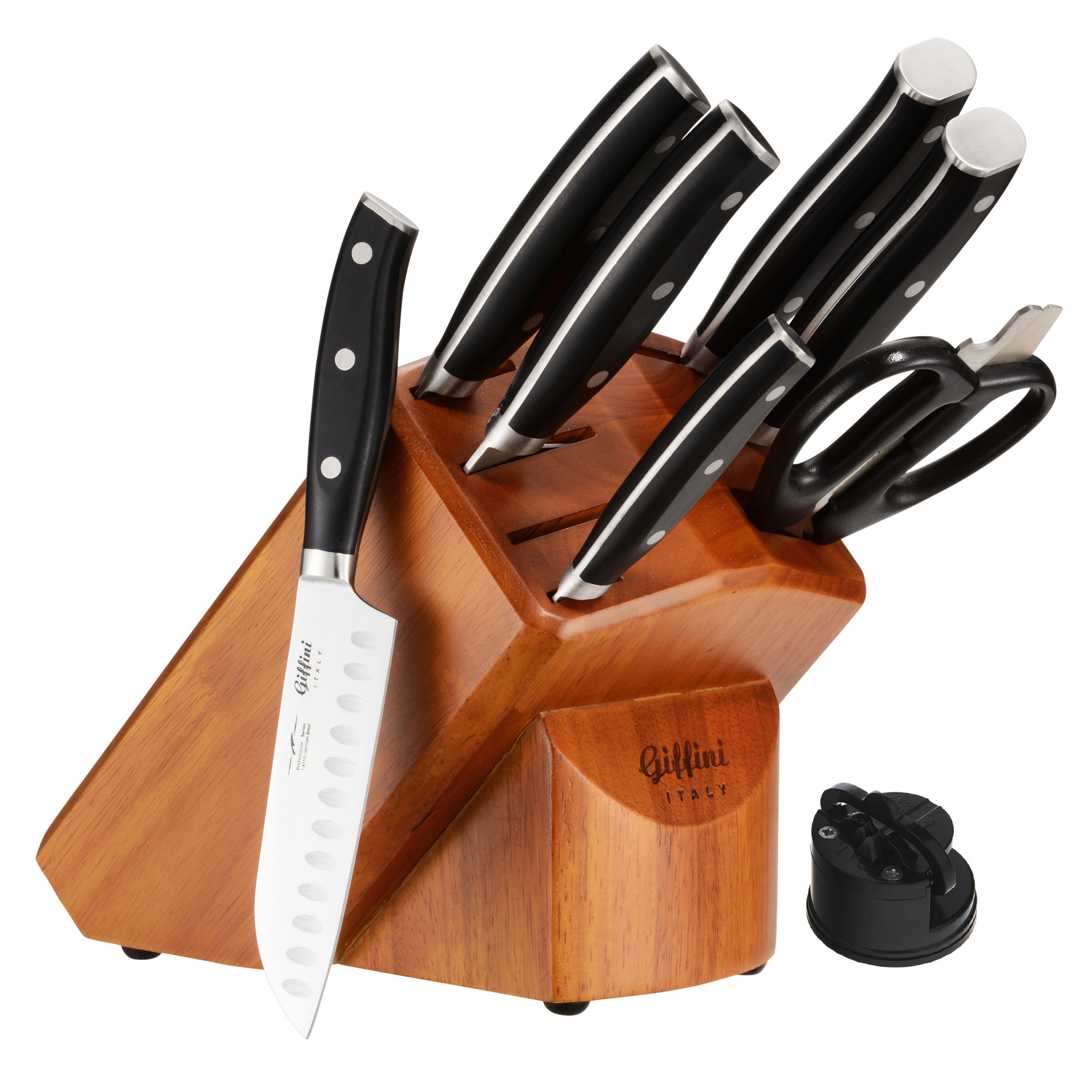 نکته خرید - قیمت روز سرویس چاقو آشپزخانه 9 پارچه جی فی نی کد 2301-PLUS خرید