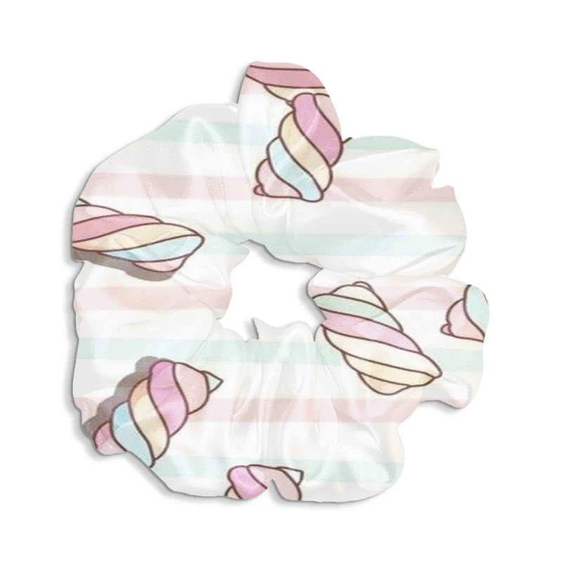 کش مو زنانه مدل اسکرانچی مارشمالو کیوت کد SCH0166